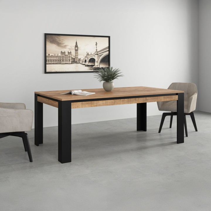 Tudor Oak Dining Table | Loft Style Dining Furniture Ireland