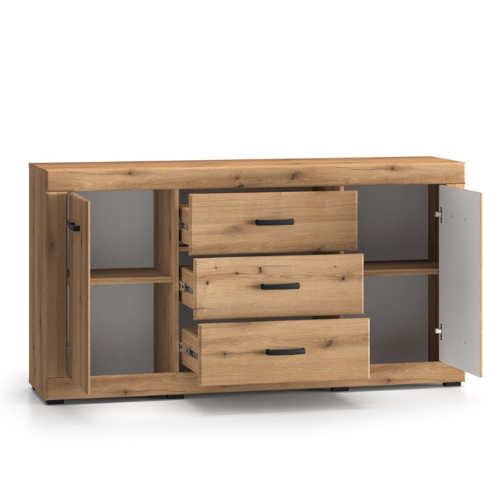 Small Sideboard  Traditional Style in Oak – J&B Furniture