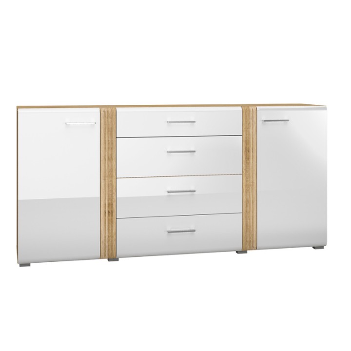Adagio Elegant Sideboard  White and Oak 190CM- J&B Furniture