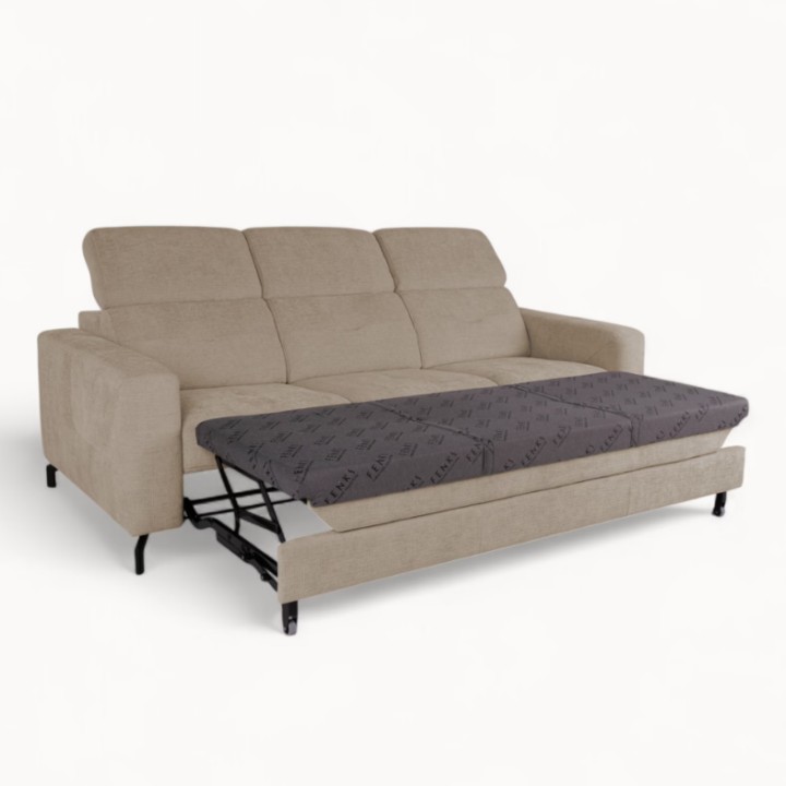 Bespoke Alison 3-seater Sofa Bed in Beige – J&B Furniture
