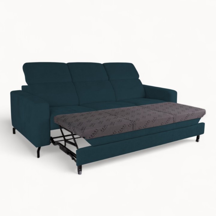 Bespoke Alison 3-seater Sofa Bed in Blue – J&B Furniture