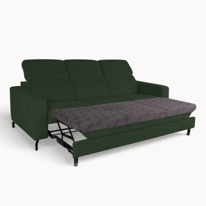 Bespoke Alison 3-seater Sofa Bed in Green – J&B Furniture