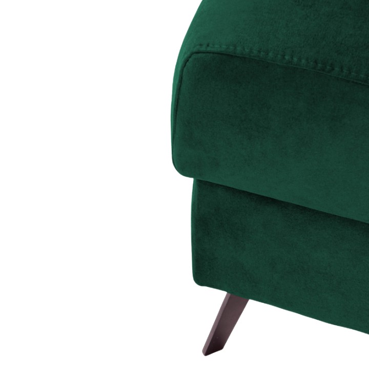 Benetto Bespoke Corner Sofa Bed in Green Velvet | J&B Furniture