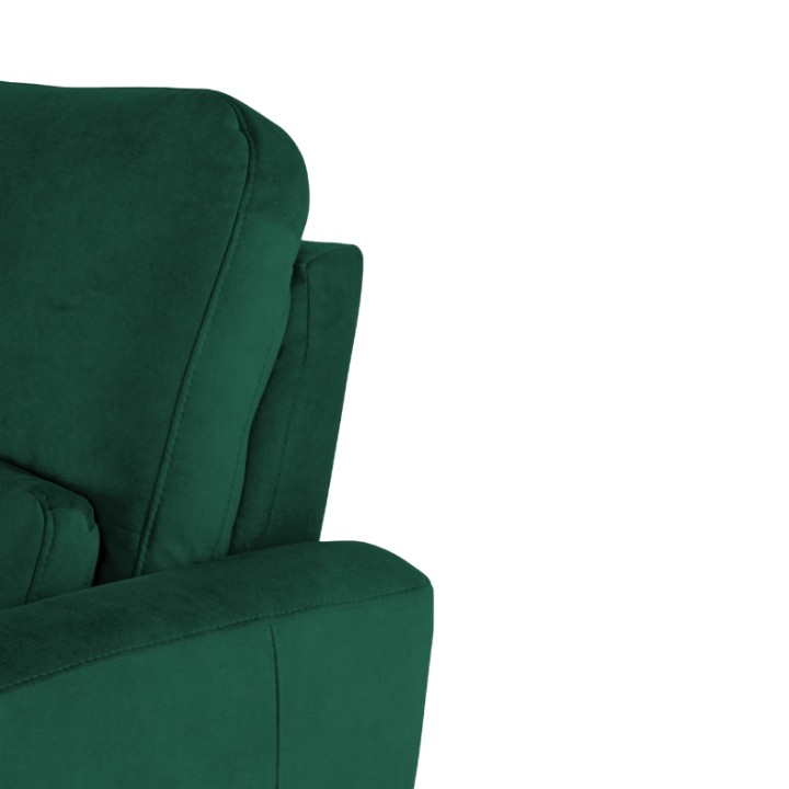 Benetto Bespoke Corner Sofa Bed in Green Velvet | J&B Furniture