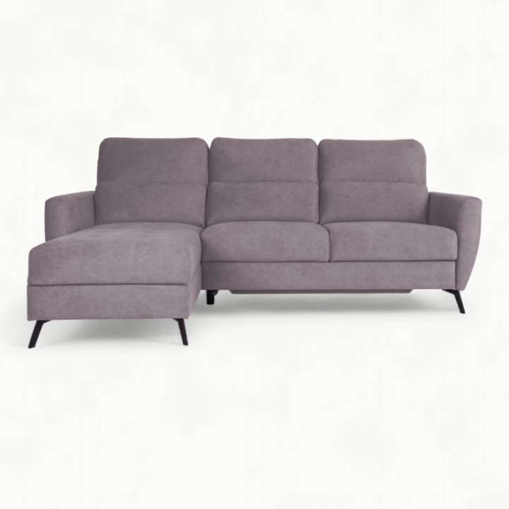 Benetto Bespoke Corner Sofa Bed and Storage in Purple | J&B