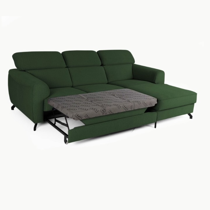 Compass Bespoke Corner sofa Bed -Chaise Longue in Blue