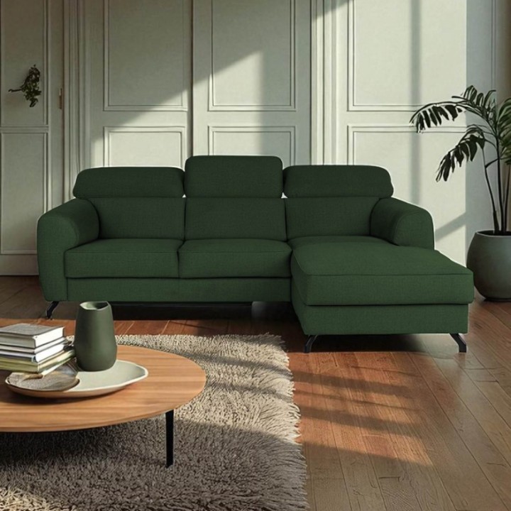 Compass Bespoke Corner sofa Bed -Chaise Longue in Blue