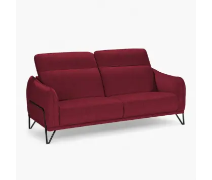 3-Seater Sofa Red Wine