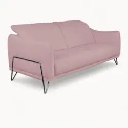 2-Seater Sofa Elegant Pink