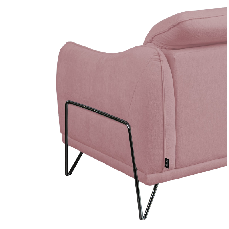 2-Seater Sofa Elegant Pink