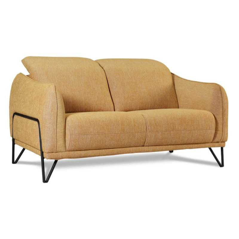 2-Seater Sofa in Mustard Yellow