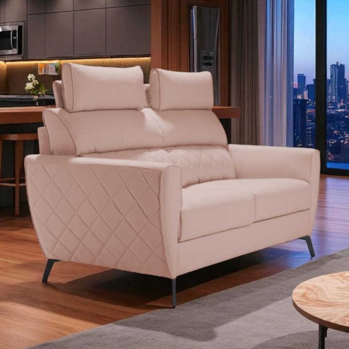 Scandic Bespoke 2 Seater Sofa Stylish in Pink |J&B Furniture