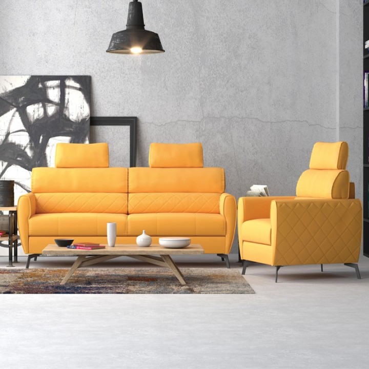 Scandic Bespoke 3 Seater Sofa – in Mustard | J&B Furniture