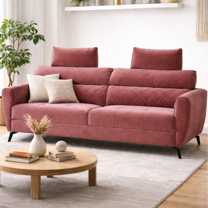 Scandic Bespoke 3 Seater Sofa Bed – in Rose| J&B Furniture