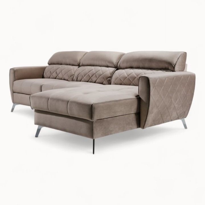Scandic Bespoke Corner Sofa Bed – in Greige| J&B Furniture