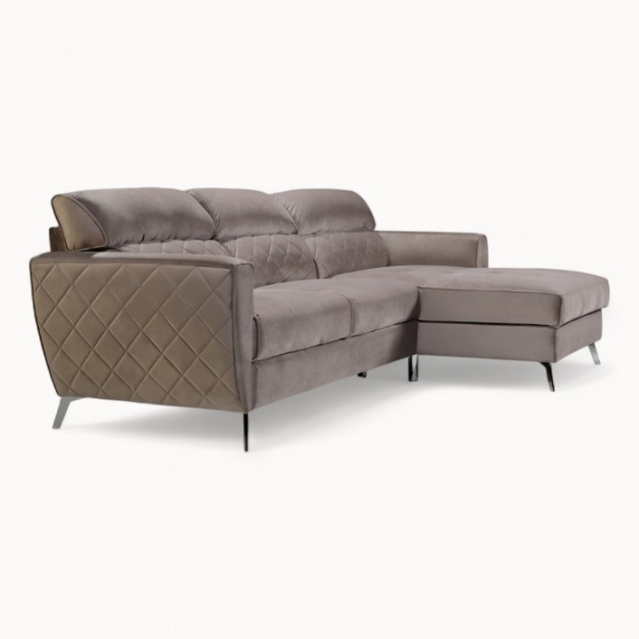 Scandic Bespoke Corner Sofa Bed – in Greige| J&B Furniture