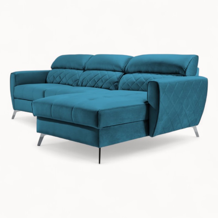 Scandic Bespoke Corner Sofa Bed – in Blue| J&B Furniture