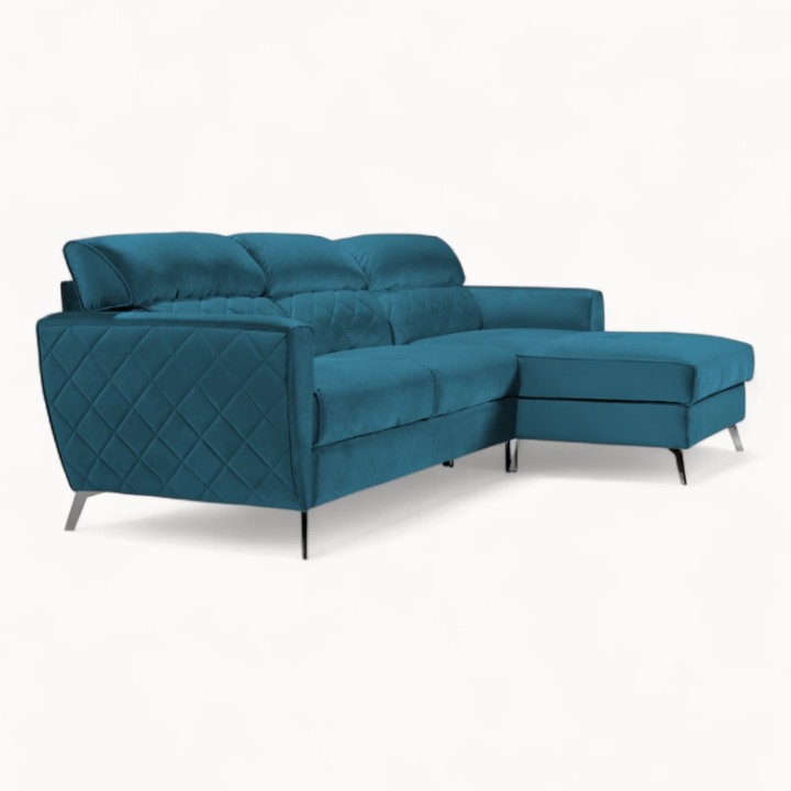 Scandic Bespoke Corner Sofa Bed – in Blue| J&B Furniture
