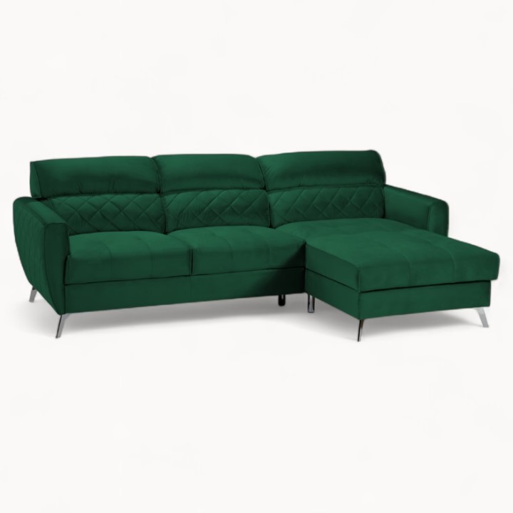 Scandic Bespoke Corner Sofa Bed and Sorage – in Geen | J&B