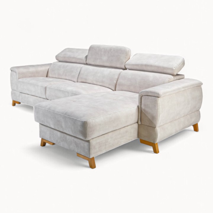 Pesaro Bespoke Corner Sofa Bed – Cream Beige | J&B Furniture