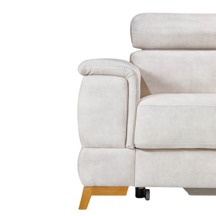 Pesaro Bespoke Corner Sofa Bed – Cream Beige | J&B Furniture