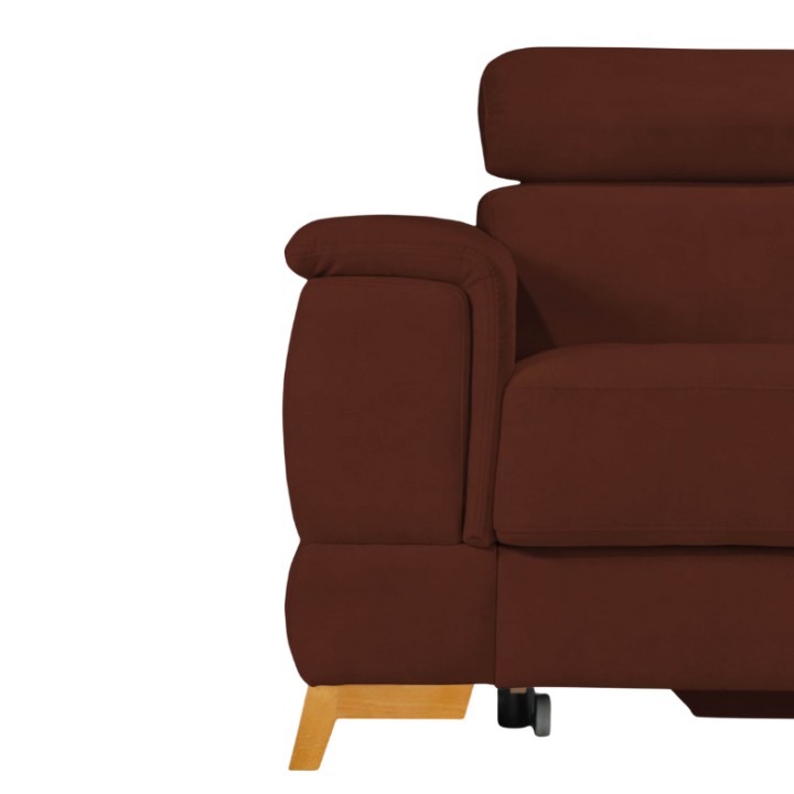 Pesaro Bespoke Corner Sofa Bed – Brown  | J&B Furniture