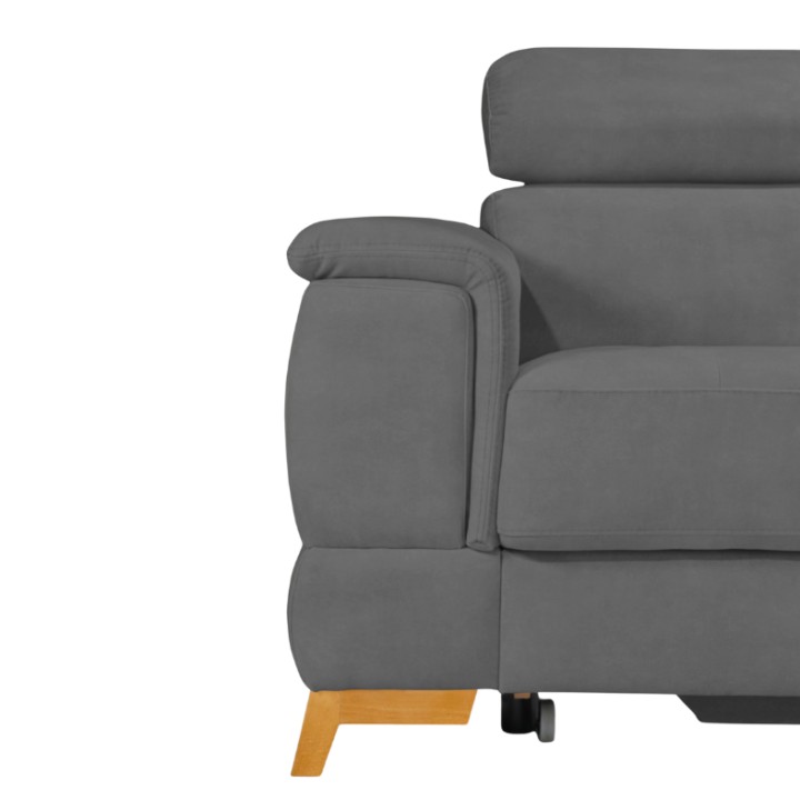 Pesaro Bespoke Corner Sofa Bed and Storage Brown  | J&B
