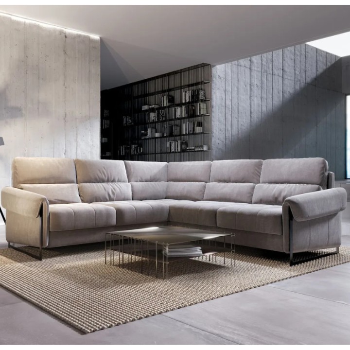 Esprit Corner Sofa Bed With Recliner Leather | J&B Furniture