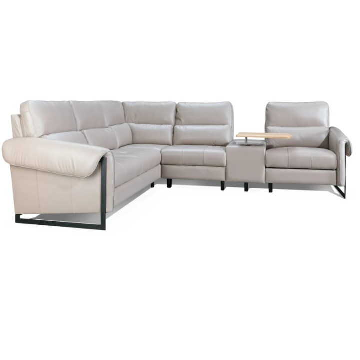Esprit Corner Sofa Bed With Recliner Leather | J&B Furniture