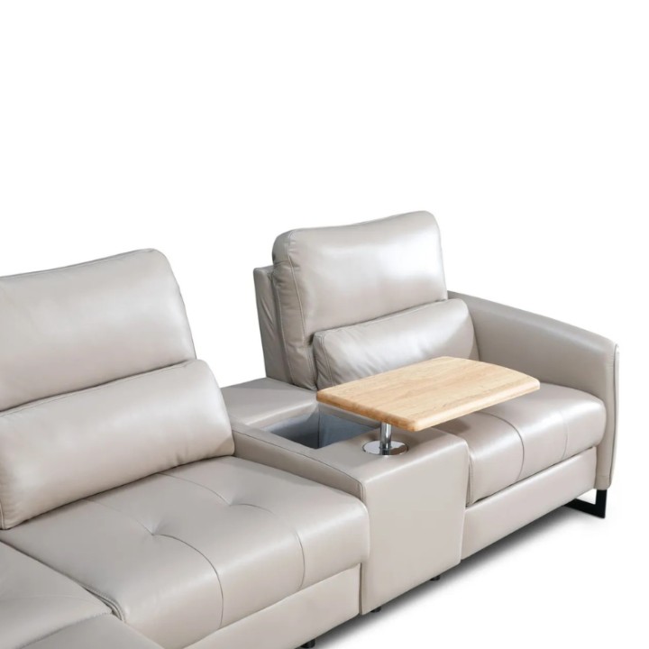 Esprit Corner Sofa Bed With Recliner Leather | J&B Furniture