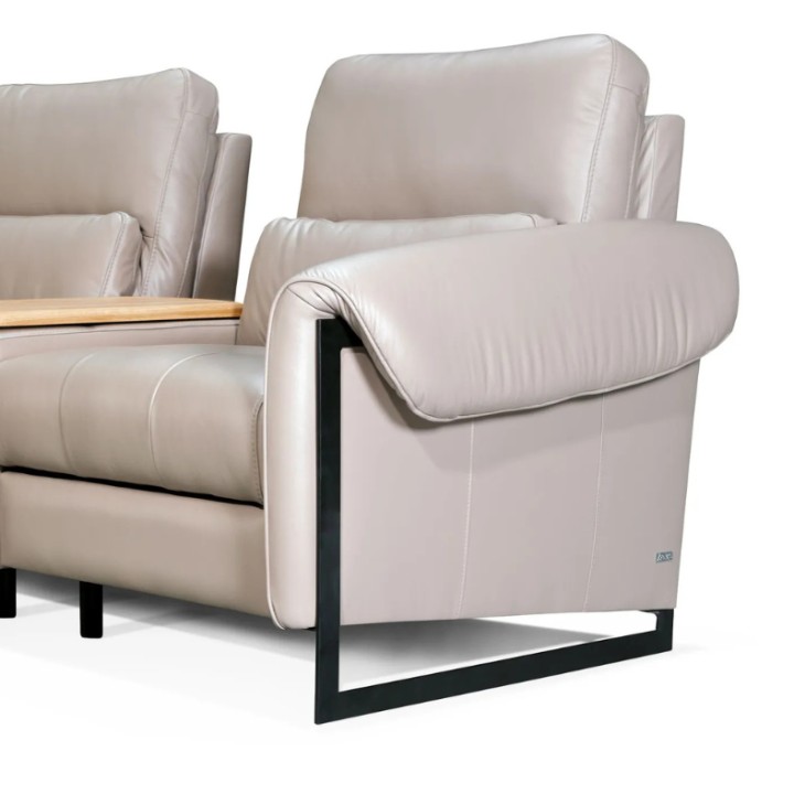 Esprit Corner Sofa Bed With Recliner Leather | J&B Furniture