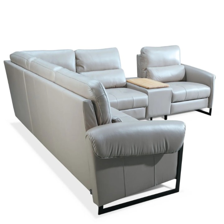 Esprit Corner Sofa Bed With Recliner Leather | J&B Furniture