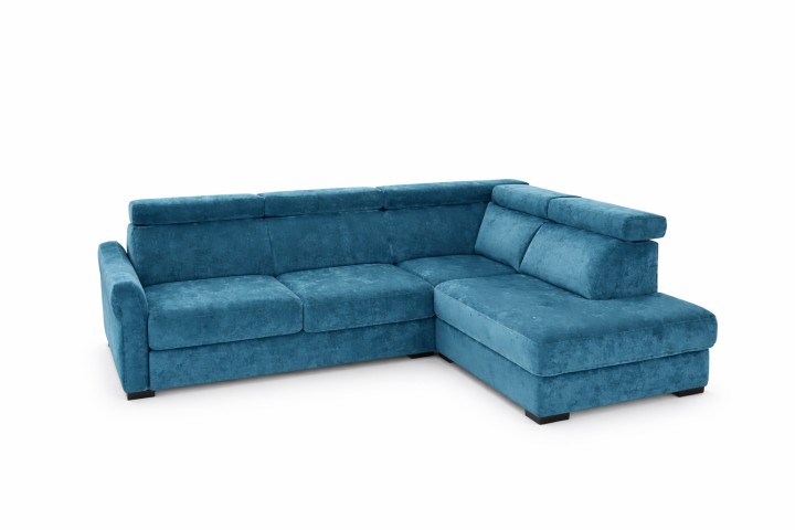 Baggio Corner Sofa Bed With Storage Teal Green - J&B Furniture