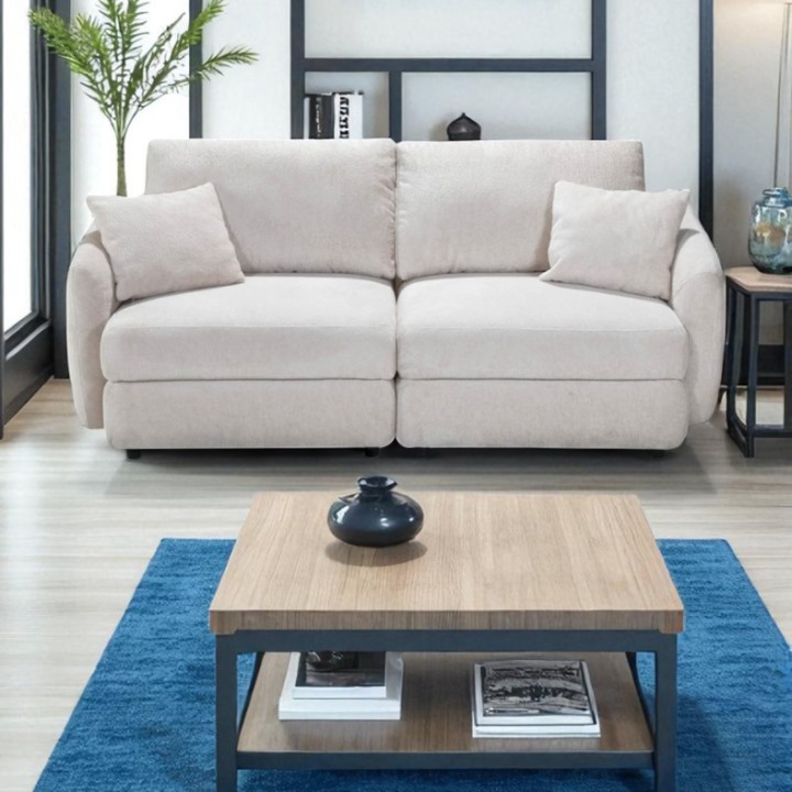 Hugo Bespoke 2-Seater Sofa in White | J&B Furniture