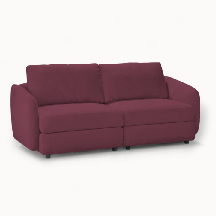 Hugo Bespoke 2-Seater Sofa Bordeaux Fabric | J&B Furniture