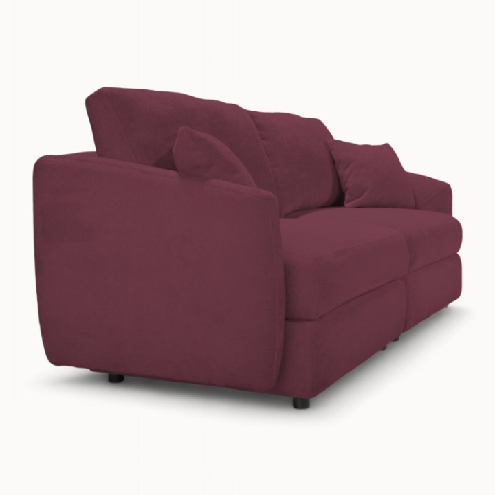 Hugo Bespoke 2-Seater Sofa Bordeaux Fabric | J&B Furniture