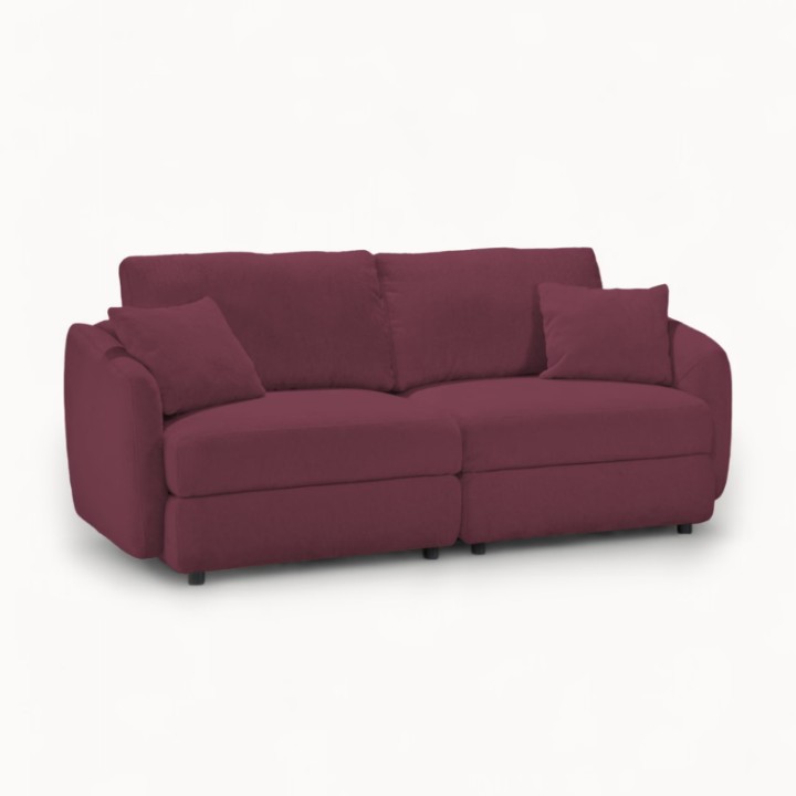 Hugo Bespoke 2-Seater Sofa Bordeaux Fabric | J&B Furniture