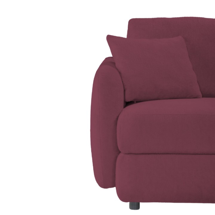 Hugo Bespoke 2-Seater Sofa Bordeaux Fabric | J&B Furniture