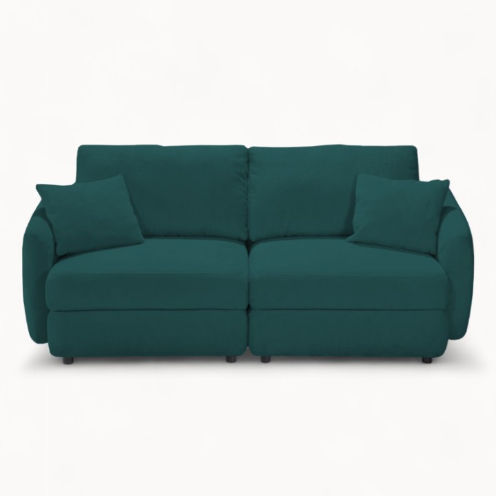 Hugo Bespoke 2-Seater Sofa in Green Emerald | J&B Furniture