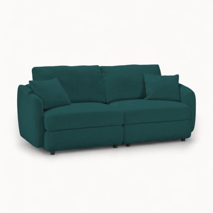 Hugo Bespoke 2-Seater Sofa in Green Emerald | J&B Furniture