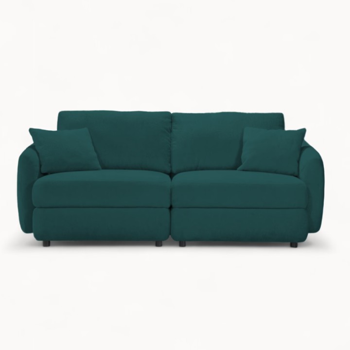 Hugo Bespoke 2-Seater Sofa in Green Emerald | J&B Furniture