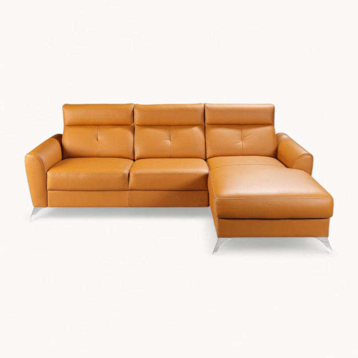 Loft Corner Sofa Bed Italian Leather| J&B Furniture