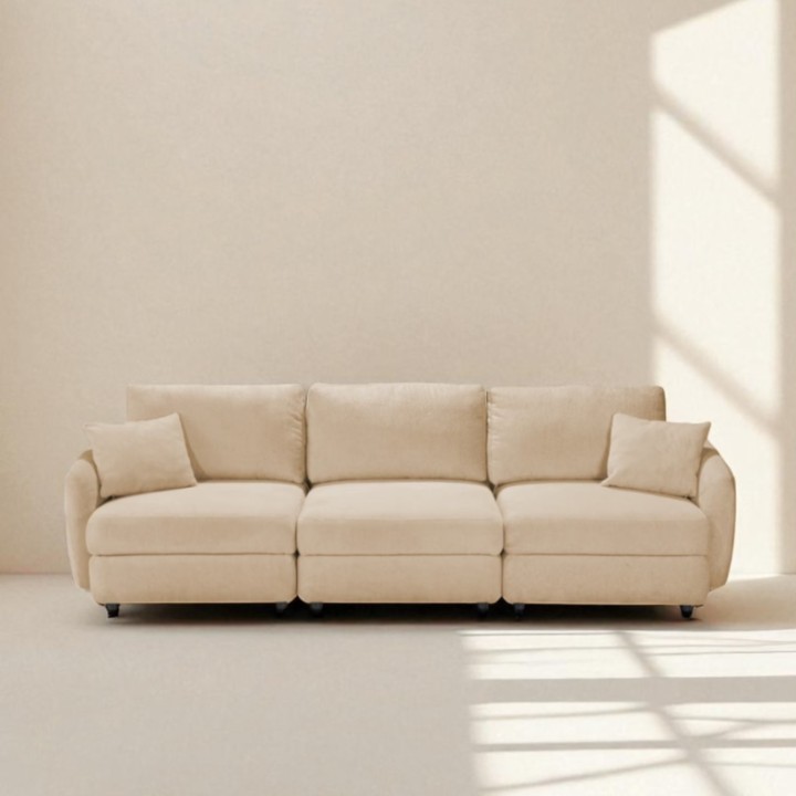 Hugo Bespoke 3-Seater Sofa in Beige | J&B Furniture