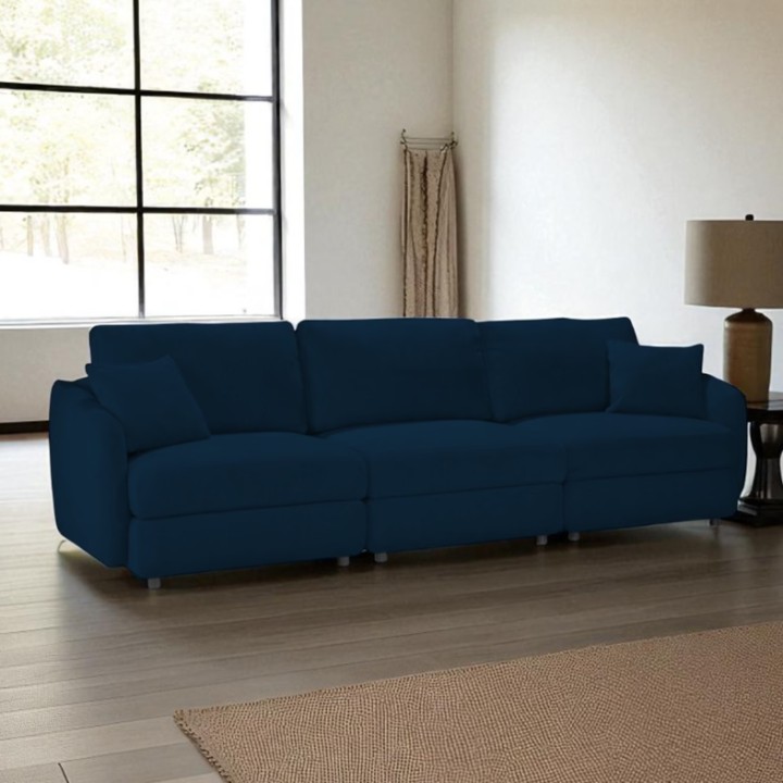 Hugo Bespoke 3-Seater Sofa in Blue | J&B Furniture