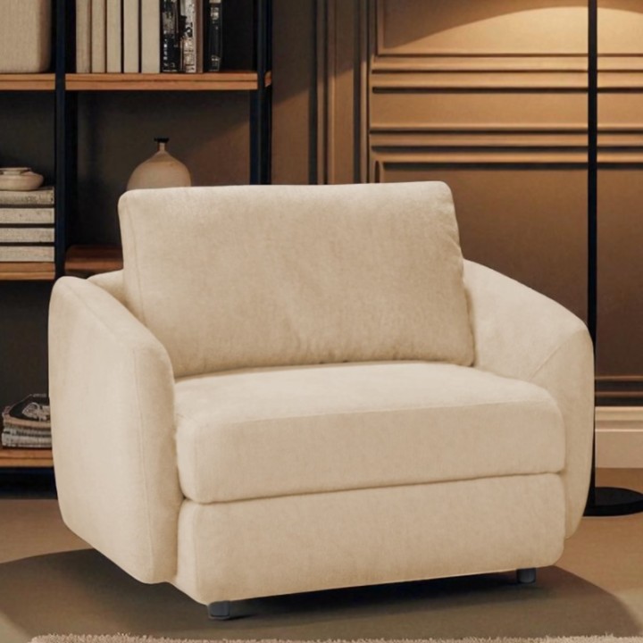 Hugo Bespoke Armchair in Beige | J&B Furniture