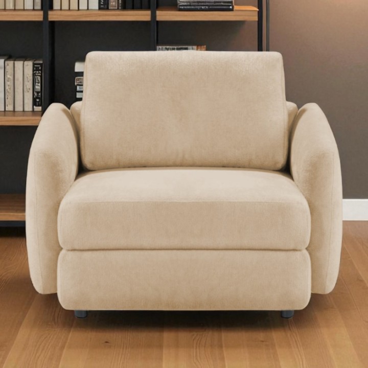 Hugo Bespoke Armchair in Beige | J&B Furniture