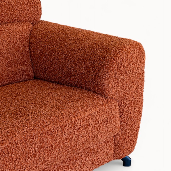Bespoke Compass 3-seater Sofa Bed in Pumpkin – J&B Furniture