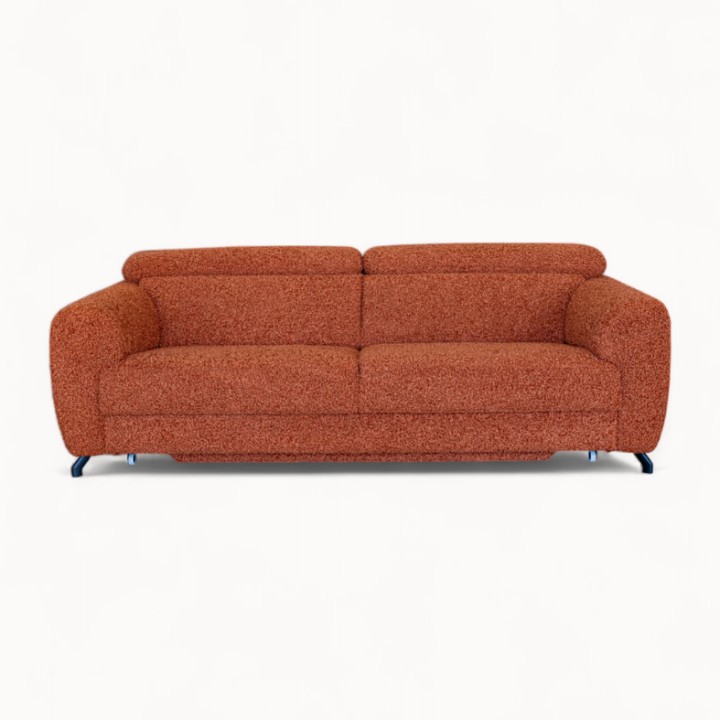 Bespoke Compass 3-seater Sofa Bed in Pumpkin – J&B Furniture