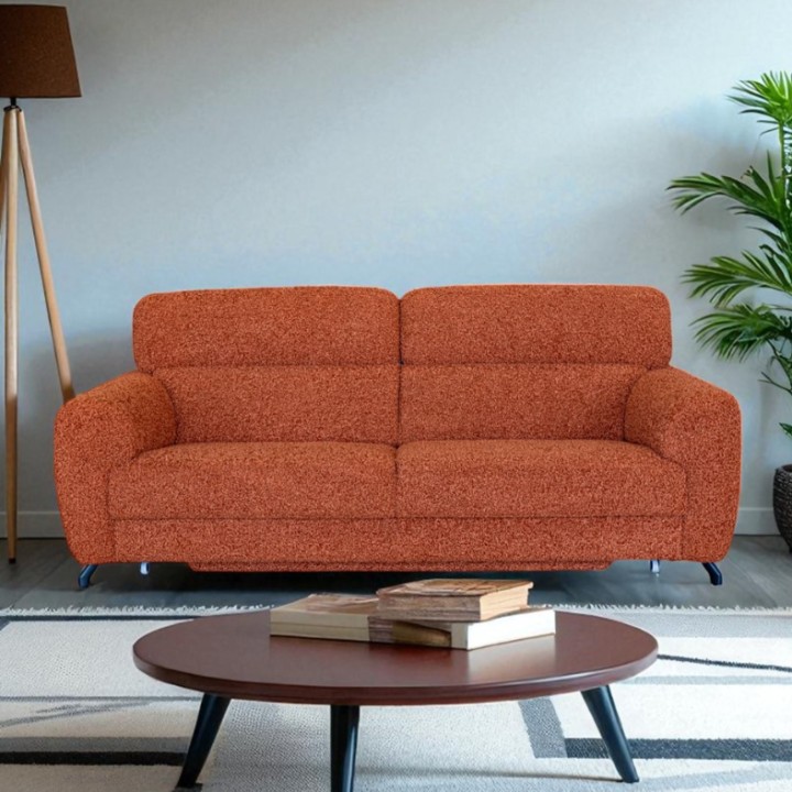 Bespoke Compass 3-seater Sofa Bed in Pumpkin – J&B Furniture
