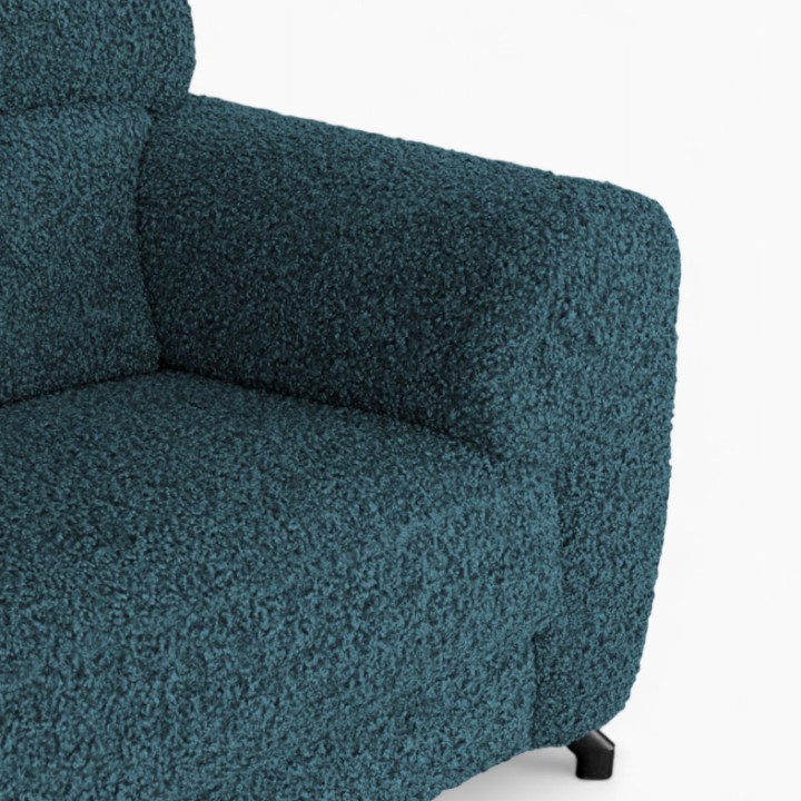 Bespoke Compass 3-seater Sofa Bed Teal Blue – J&B Furniture